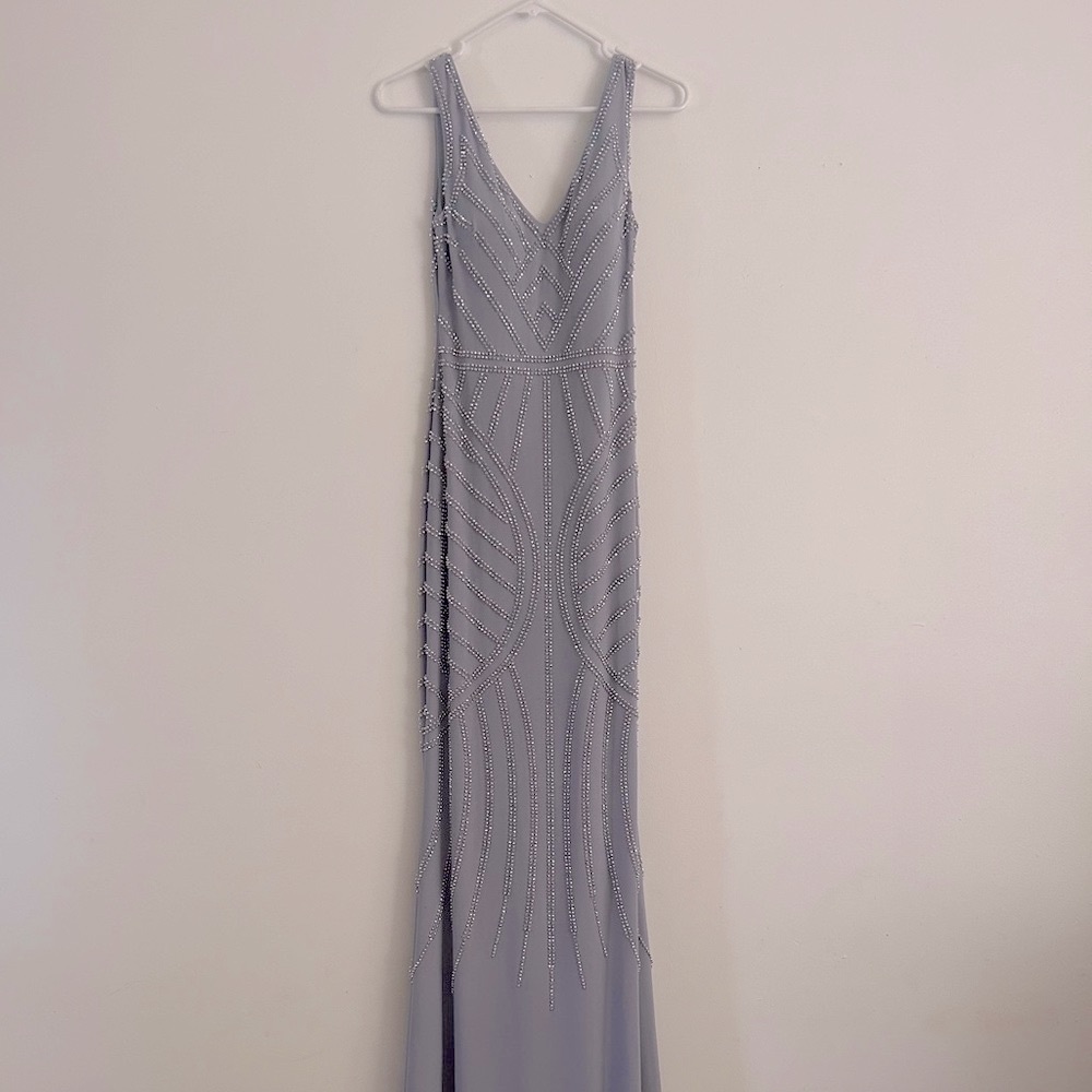 Embellished Column Gown- Exclusive